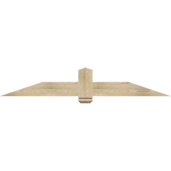 Ekena Millwork Eugene Rough Sawn Timber Gable Bracket, Douglas Fir, 72"W x 12"H x 2"D x 6"F, 4/12 Pitch GBW072X12X0206EUG00RDF - main